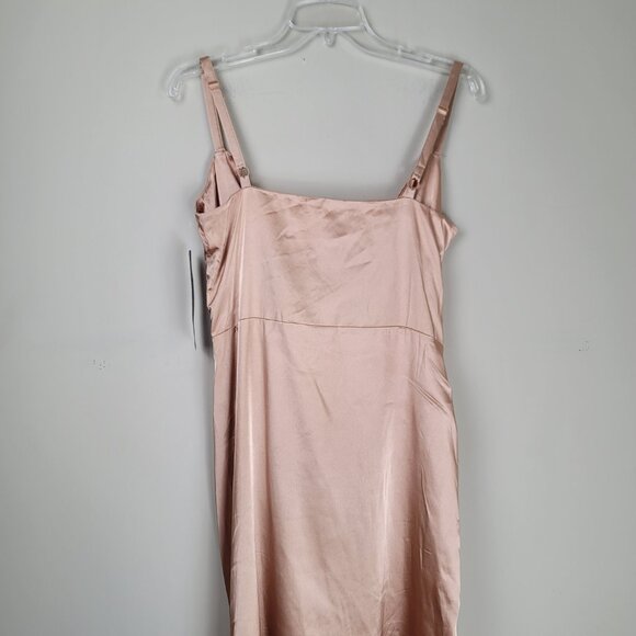 RACHEL Rachel Roy Bree Satin Rushed Wrap Dress - Picture 5 of 16